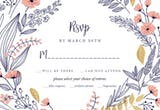 Wedding Wreath - RSVP card